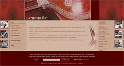 Desktop Screenshot of carnaticcorner.com