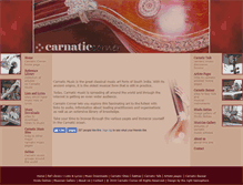 Tablet Screenshot of carnaticcorner.com